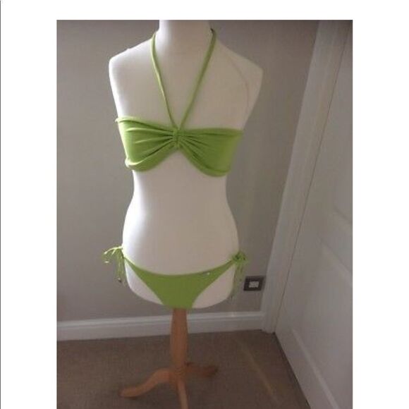 NWT Lime Green Karen Millen Bikini - Picture 1 of 5